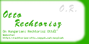 otto rechtorisz business card